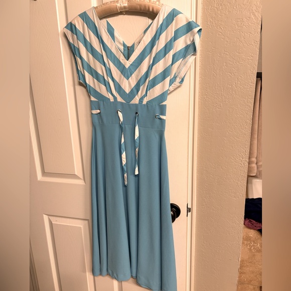 Bettie Page Vintage Sailor Dress Pin Up - Picture 1 of 4